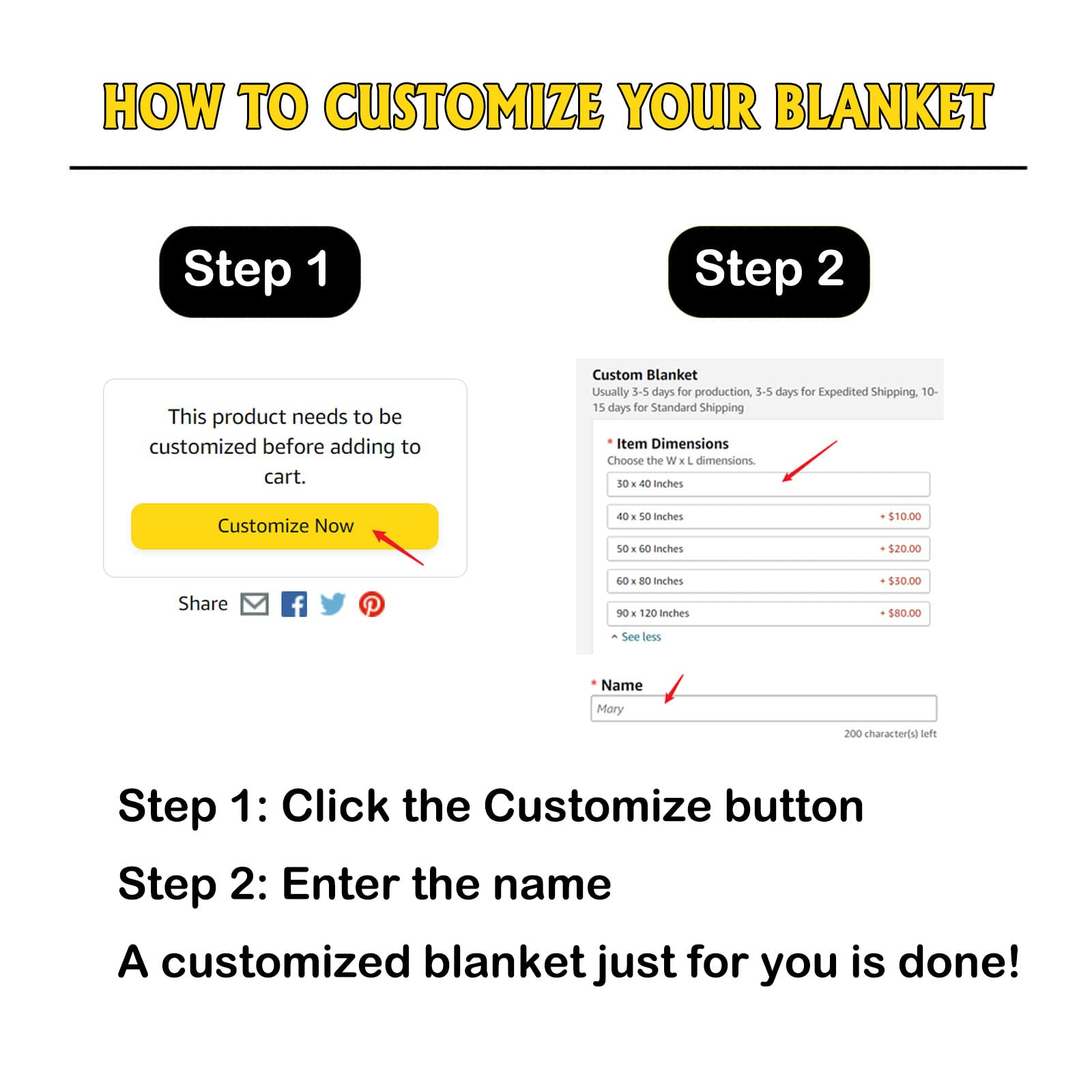 Anuruddha Personalized Waffle Blanket with Custom Name & Text - Lightweight Soft Throw for Bed, Couch, Gift for Waffle Lovers - Medium Size 60