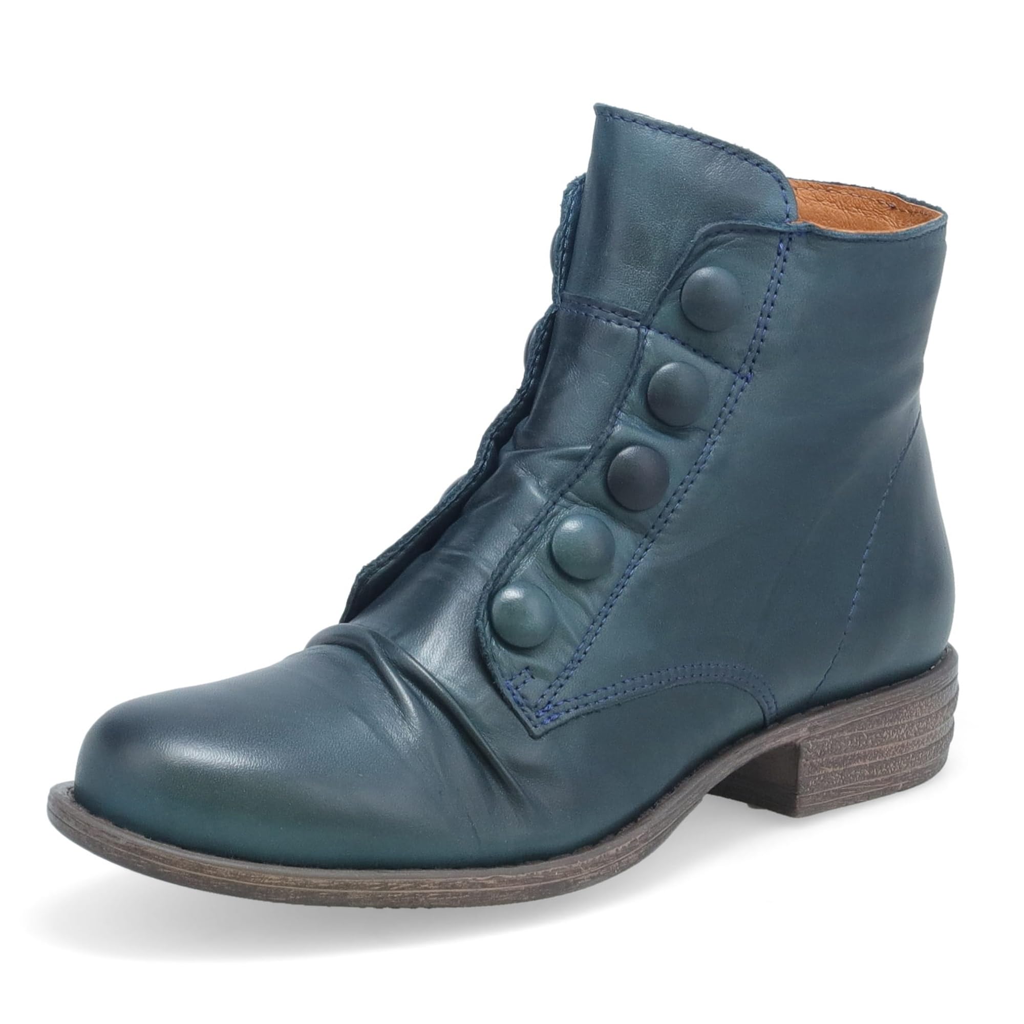 Miz Mooz Louise Women's Ankle Boots - Comfortable Leather Mid Calf Booties for Fall & Winter | Perfect for Office, Casual Outfits & Date Nights
