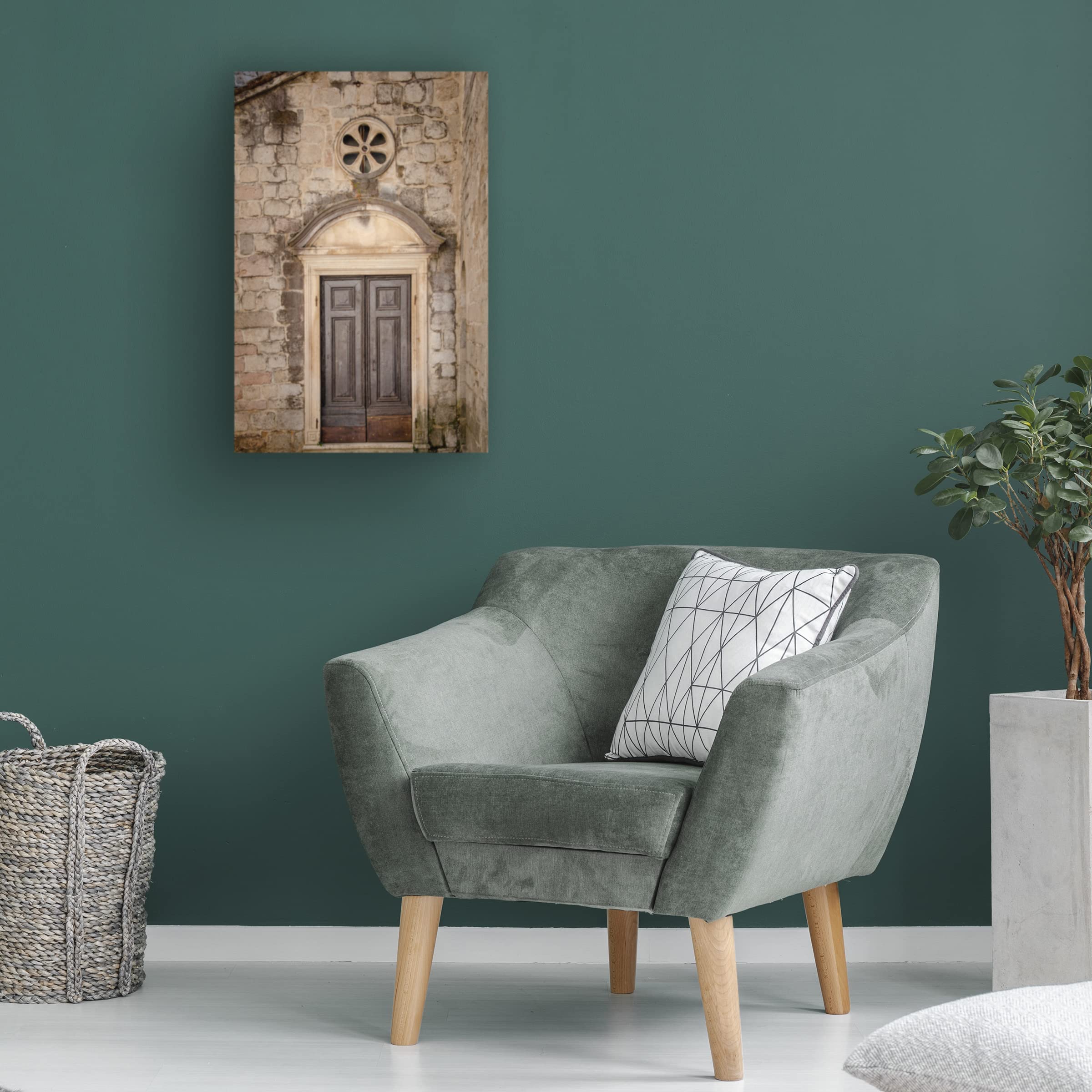 Laura DeNardo 'Distinguished Entrance Kotor Montenegro' Canvas Wall Art Print - Premium Trademark Fine Art for Living Room, Bedroom & Office Decor