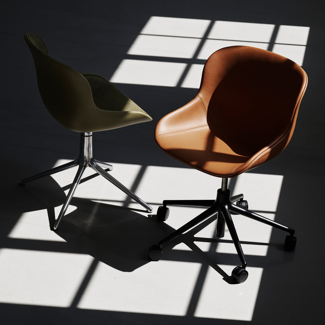 Ergonomic Office Chair with 5-Star Base & Gas Lift - Adjustable Height, Front Upholstered for Comfort - Perfect for Home Office, Gaming & Workspace