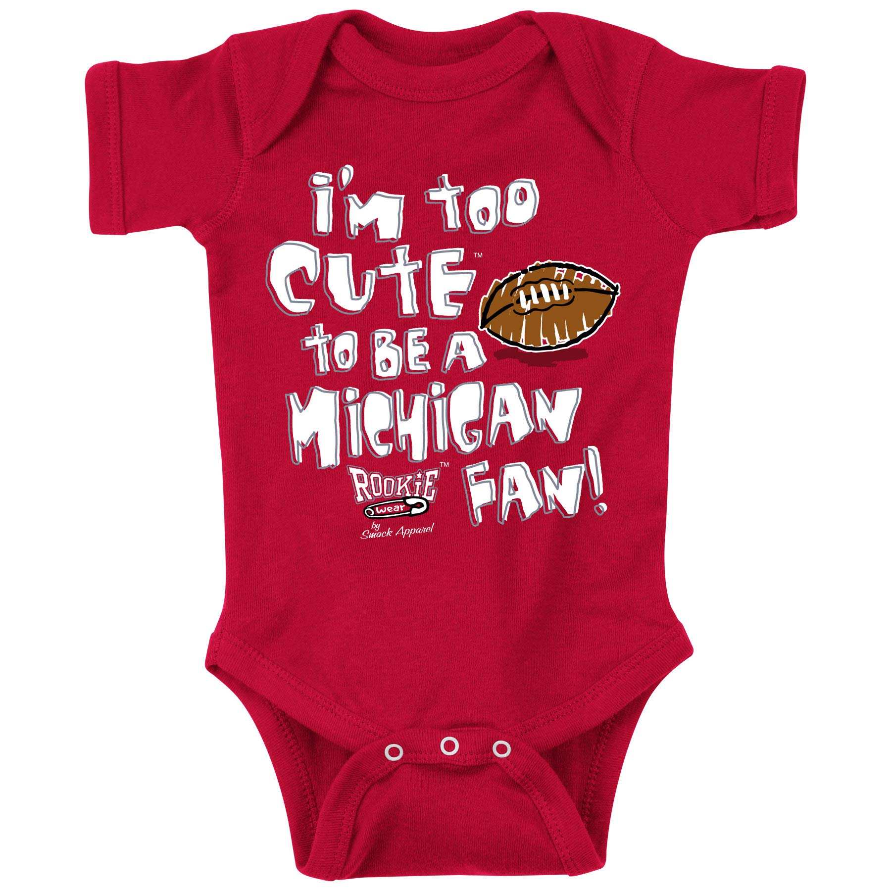 Ohio State Fans Baby Onesie & Toddler T-Shirt - Red Cute Outfit (NB-18M, 2T-4T) for Game Day, Family Photos & School Spirit Wear