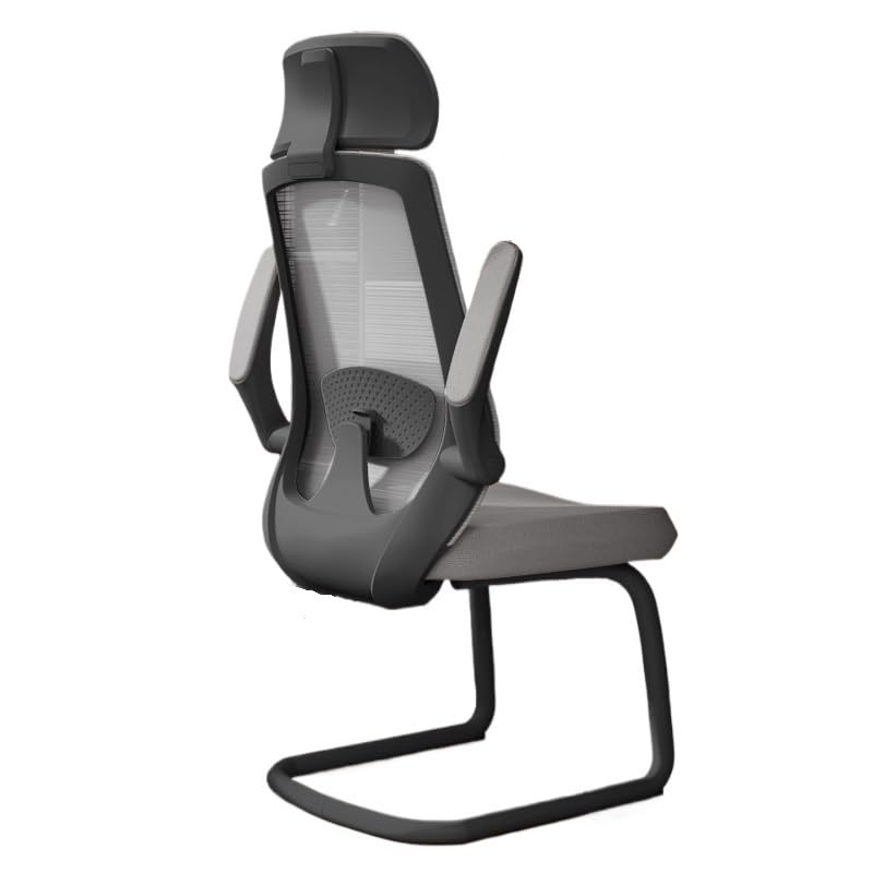Ergonomic Office Chair with Adjustable Armrests & Lumbar Support - High Back Executive Desk Chair for Home & Office (Gray) - Perfect for Long Work Hours, Gaming & Remote Work