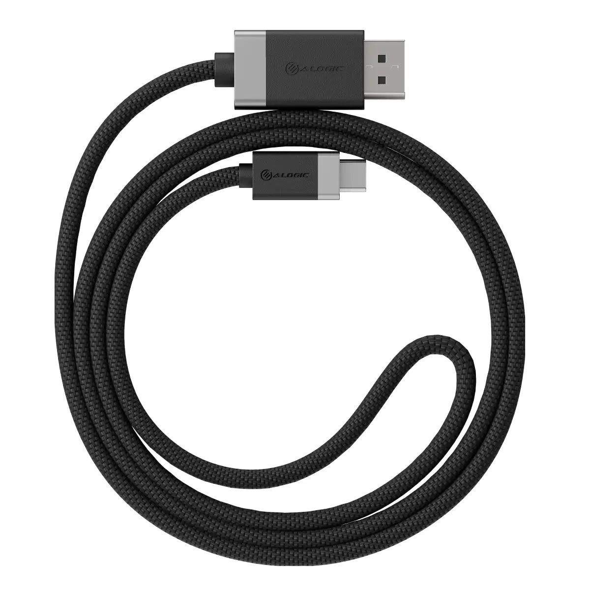 Fusion USB C to DisplayPort 1.2 Cable 6.6ft - 4K@60Hz High-Speed Video & Audio Adapter for MacBook Pro, Dell XPS, Surface Pro - Home Office & Gaming Setup