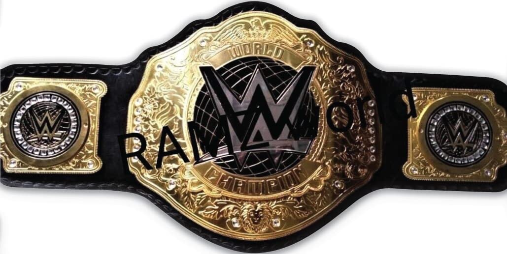 Authentic New World Heavyweight Wrestling Championship Replica Belt - 2mm Brass Plated, Adult Size - Perfect for Collectors, Cosplay & Wrestling Fans