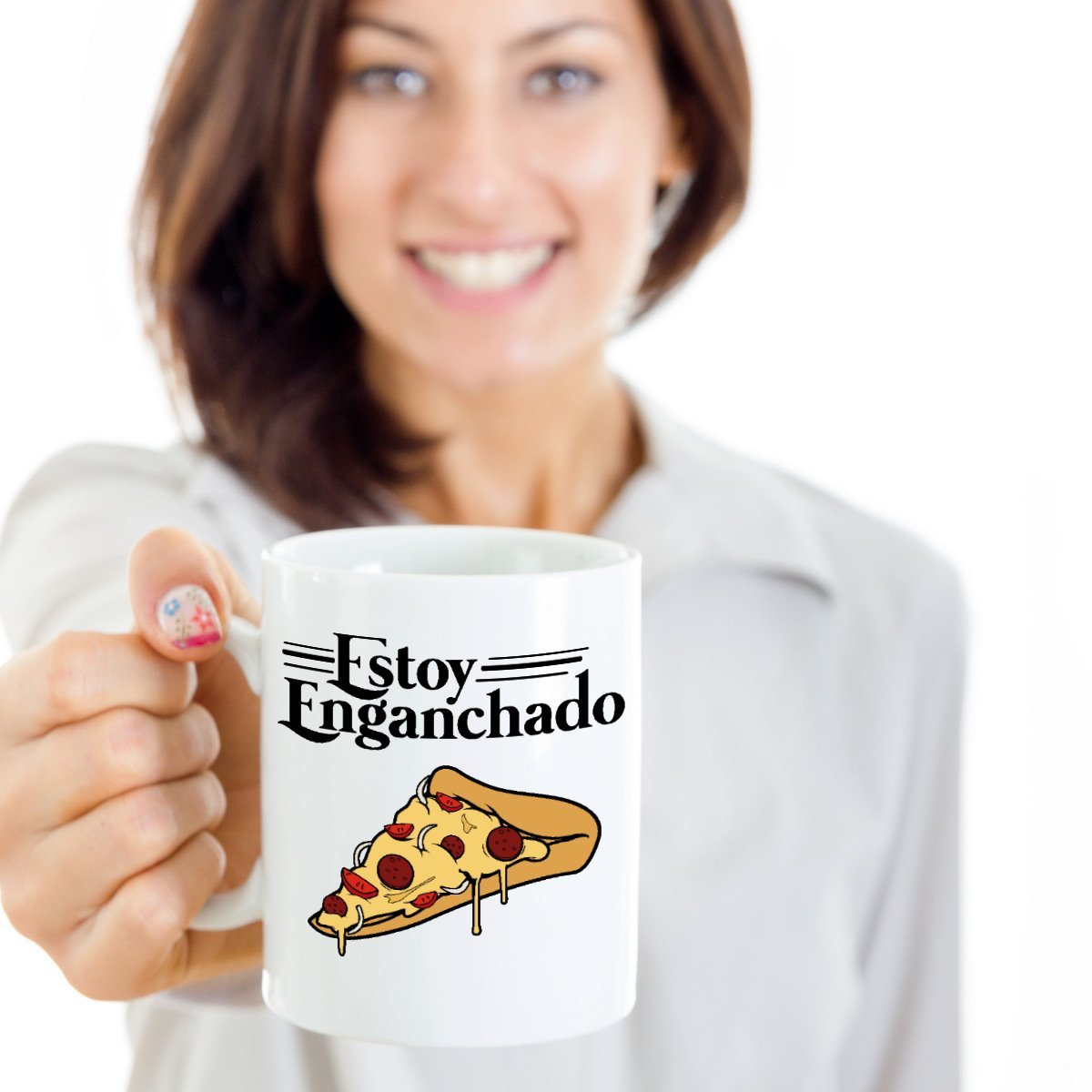Mexican Style Pizza Coffee Mug - 15oz Ceramic Cup for Spanish Speaking Hispanic Men & Women - Perfect for Coffee, Tea & Hot Drinks at Home or Office