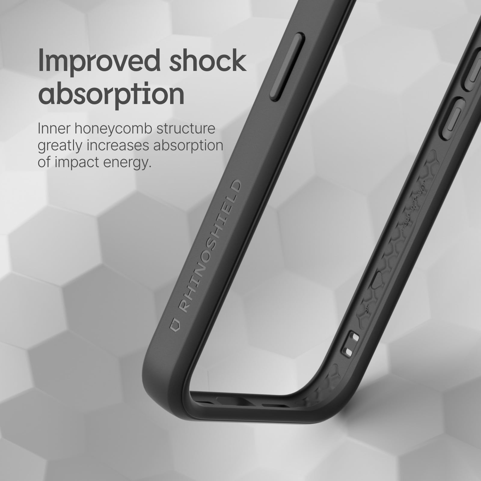 RhinoShield Shockproof Bumper Case for iPhone 15 Pro Max | Slim Protective Cover with 11ft Drop Protection - Camo Green | Perfect for Outdoor Adventures, Sports & Daily Protection