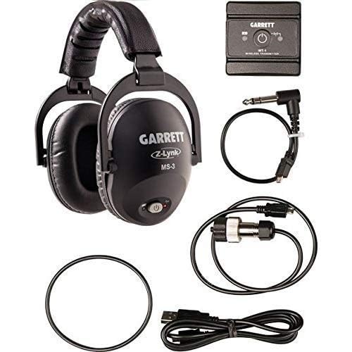 Garrett Z-Lynk MS-3 Wireless Headphones Kit - Premium Metal Detecting Headset with Bluetooth, Noise Cancelling & Comfortable Ear Pads - Perfect for Treasure Hunting, Beach Combing & Gold Prospecting Adventures
