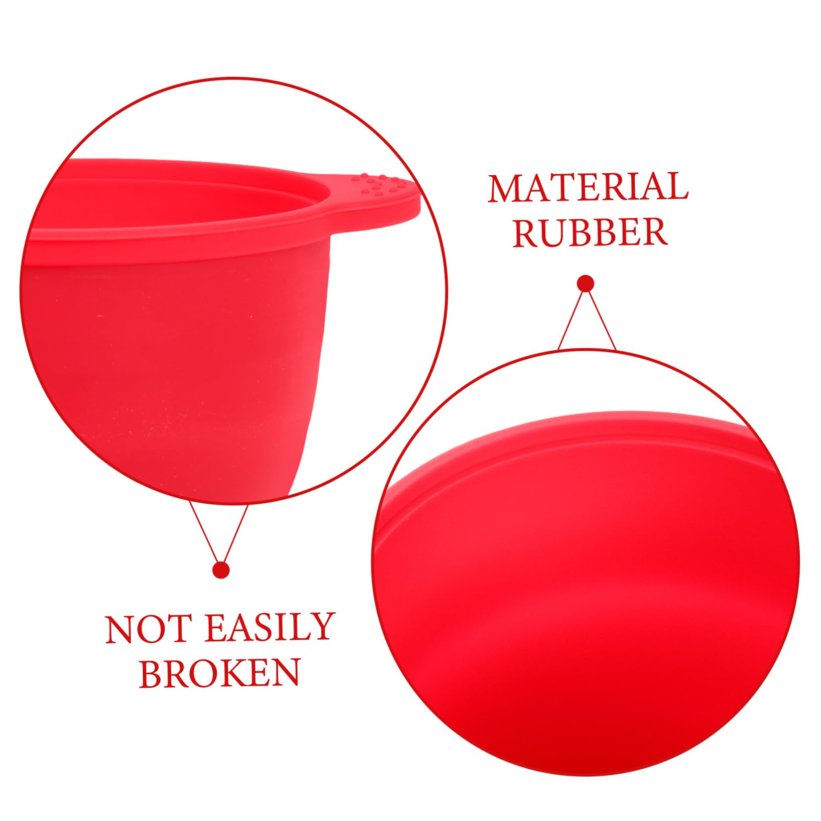 Mikinona Silicone Wax Pot Liner - 300ml Heat-Resistant Multipurpose Wax Bowl for Hair Removal, Home & Salon Use - Perfect for Waxing, DIY Beauty, and Professional Spa Treatments (Red)