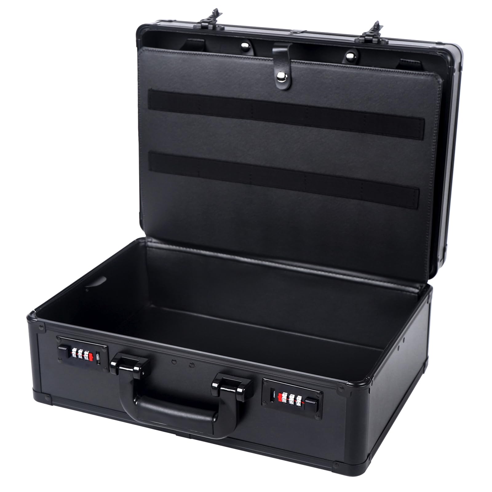 Professional Hairdressing Toolbox - Black Complete Hair Styling Tool Set for Salon & Home Use | Scissors, Combs, Brushes & Accessories Included