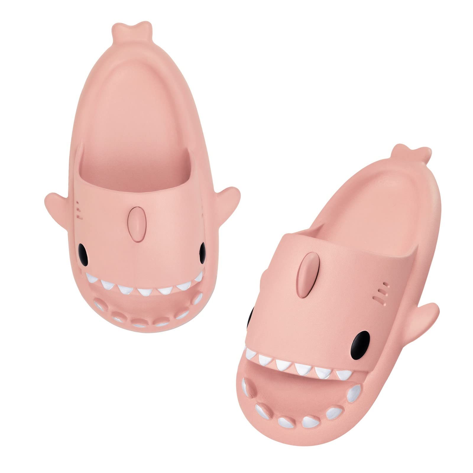 Comfortable Shark Slides for Women & Men - Cute Anti-Slip Open Toe Slippers, Quick-Drying Summer Sandals for Beach, Pool & Casual Wear