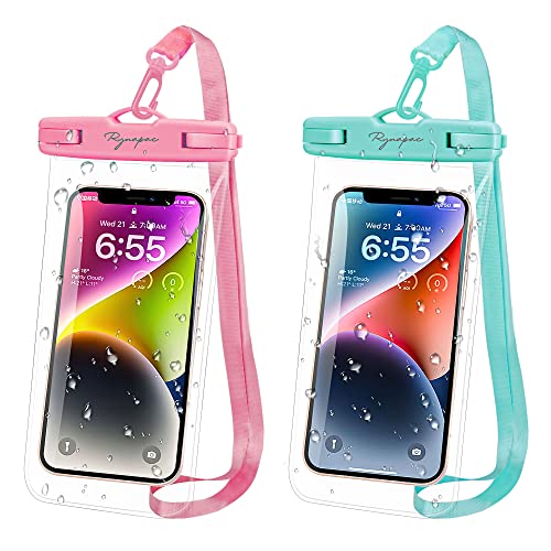[Pink + Mint] Waterproof Phone Pouch