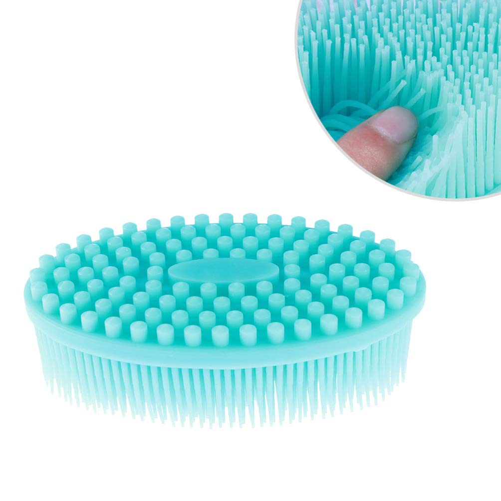Excluzo Mini Silicone Body Brush - Exfoliating Pad for Skin Care & Massage | Home Spa & Travel Use