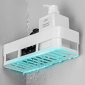 HOUSE OF VIPA Adhesive Wall Shelves Set - 4 Bathroom Shelves + 2 Towel Hangers - Multipurpose Self-Stick Storage Organizer for Kitchen, Bathroom, Shower - Strong Waterproof Shelving Solution for Home Organization (Perfect for Small Spaces, Apartments & Dorm Rooms)