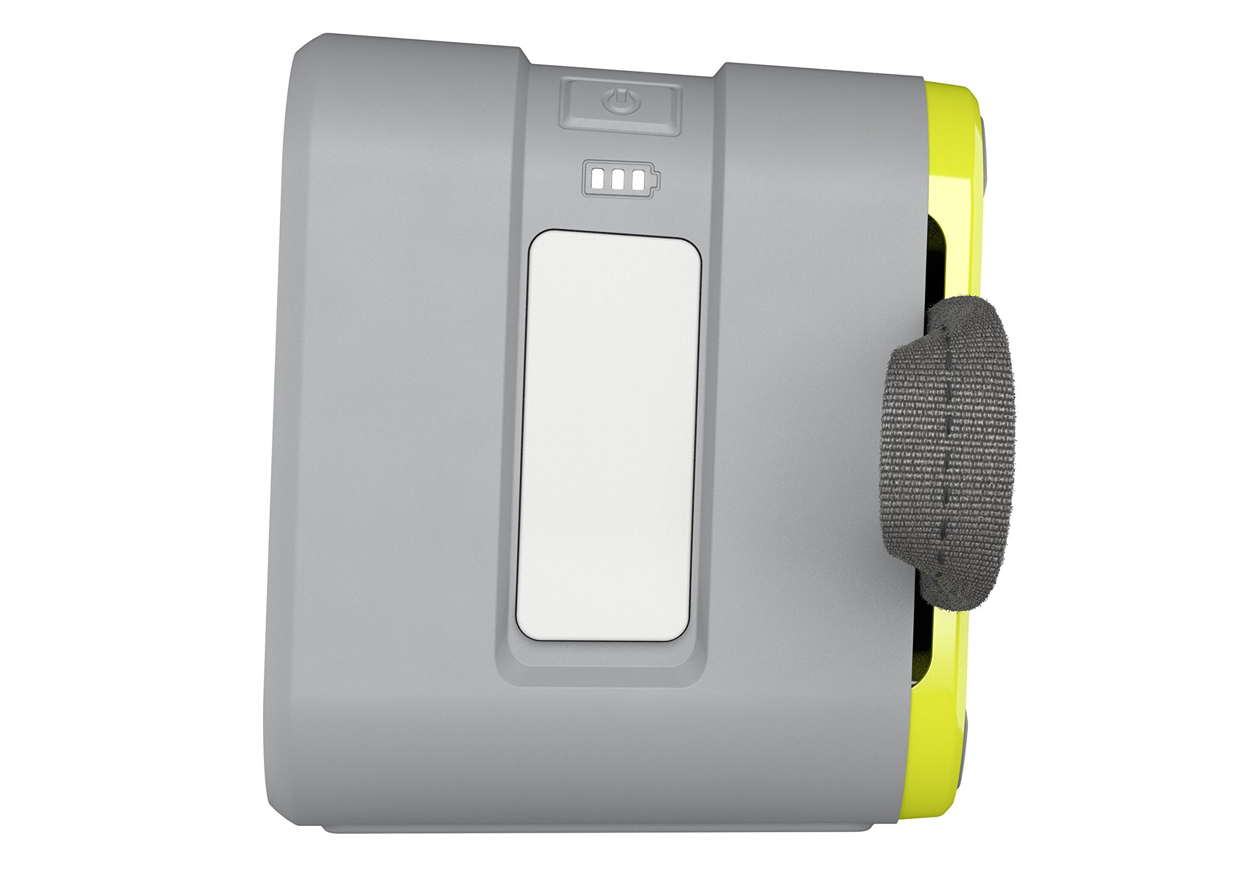 Skullcandy Barricade XL Waterproof Bluetooth Speaker - Wireless, Portable, Impact Resistant, 10-Hour Battery, 33ft Range (Gray/Hot Lime) - Perfect for Pool Parties, Beach Outings & Outdoor Adventures