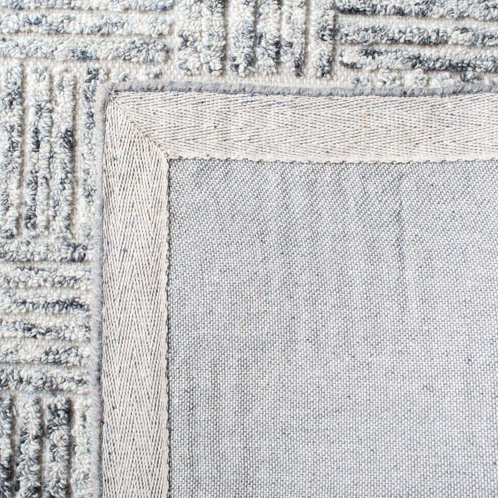 SAFAVIEH Micro-Loop Collection 5' x 8' Grey Handmade Wool Area Rug - Durable for High Traffic Living Room & Bedroom - Soft Comfort Underfoot for Cozy Home Decor (MLP976F)