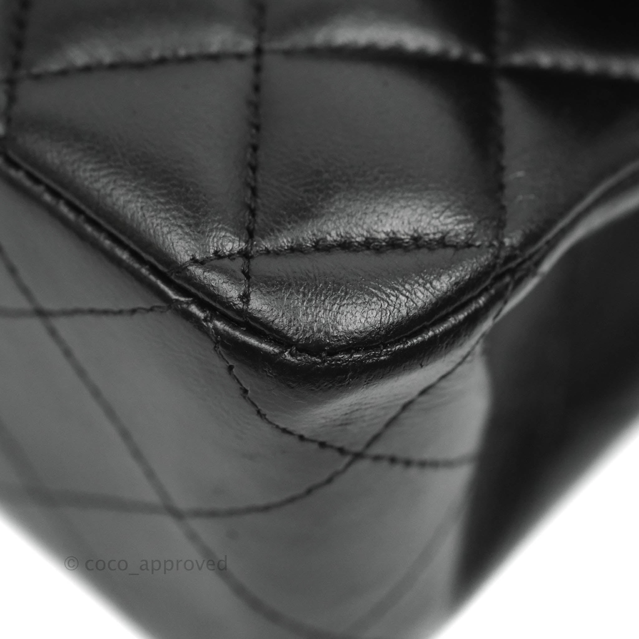 Chanel Classic Medium Double Flap Bag - Black Lambskin Leather with Gold Hardware | Luxury Handbag for Women, Perfect for Work, Evening & Special Occasions