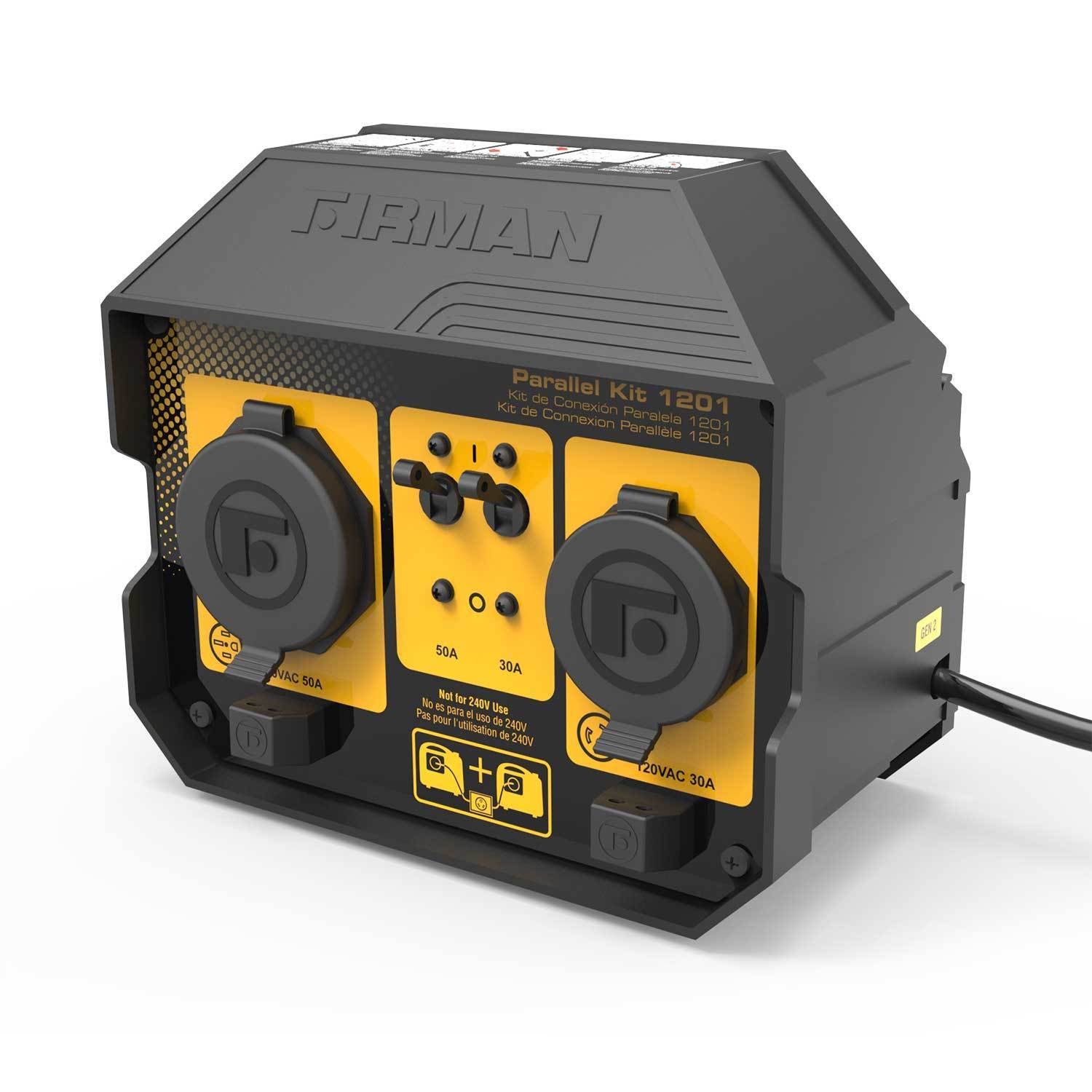 Firman 1201 50 Amp Parallel Kit for Generators - Heavy Duty Power Cord with 50A Connector for RV, Home Backup & Outdoor Power Supply