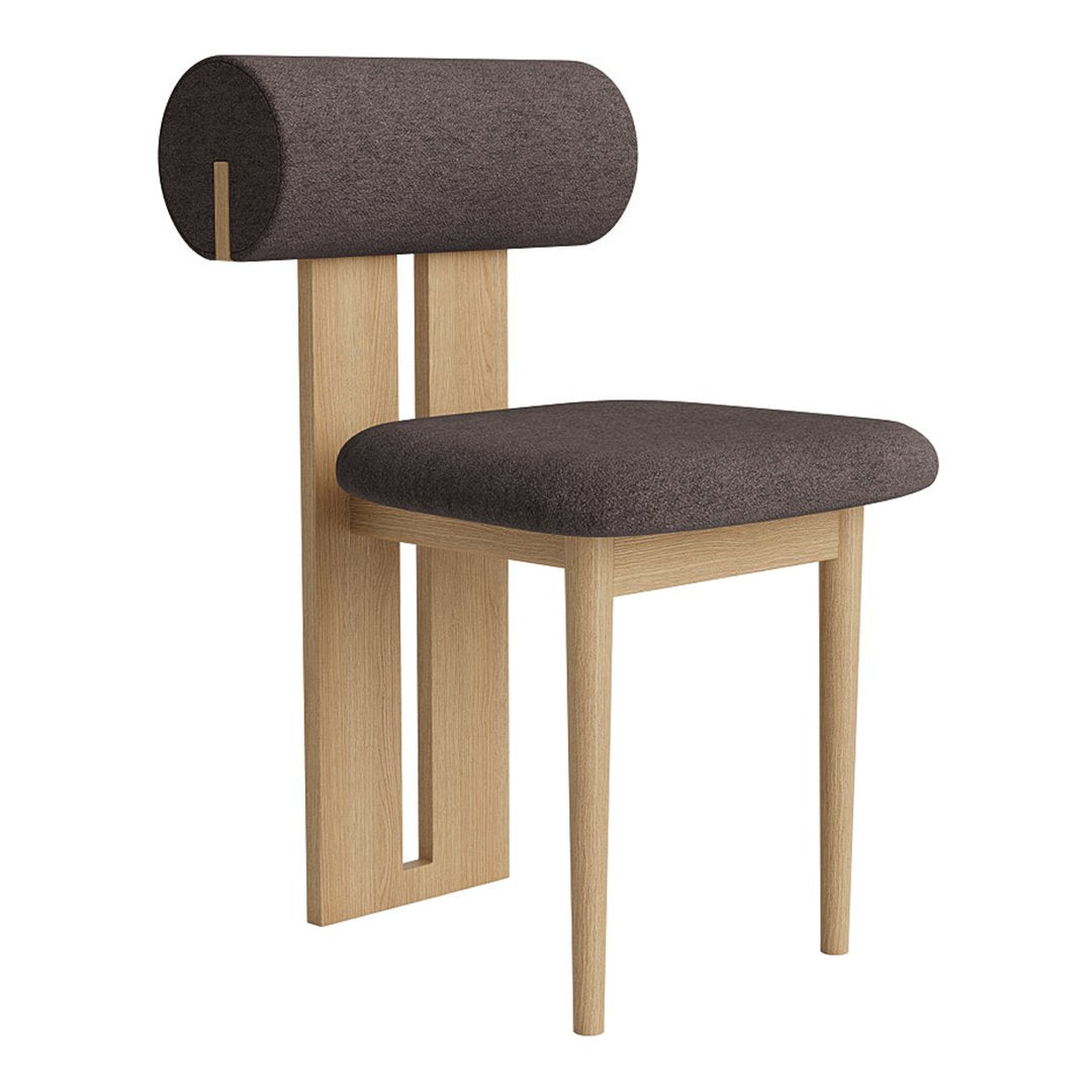 Modern Hippo Side Chair - Sturdy Wooden Accent Chair for Dining Room, Living Room & Office - Comfortable & Stylish Home Decor - Perfect for Small Spaces & Compact Areas