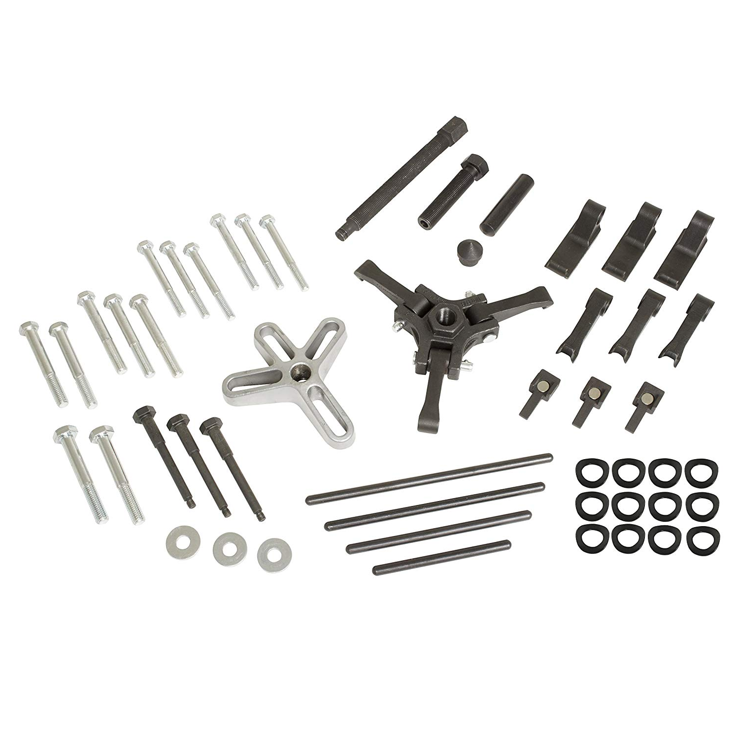 Lisle 54810 Master Harmonic Balancer Puller Kit - Professional Automotive Tool for Crankshaft Pulley Removal - Perfect for Mechanics & DIY Car Repairs