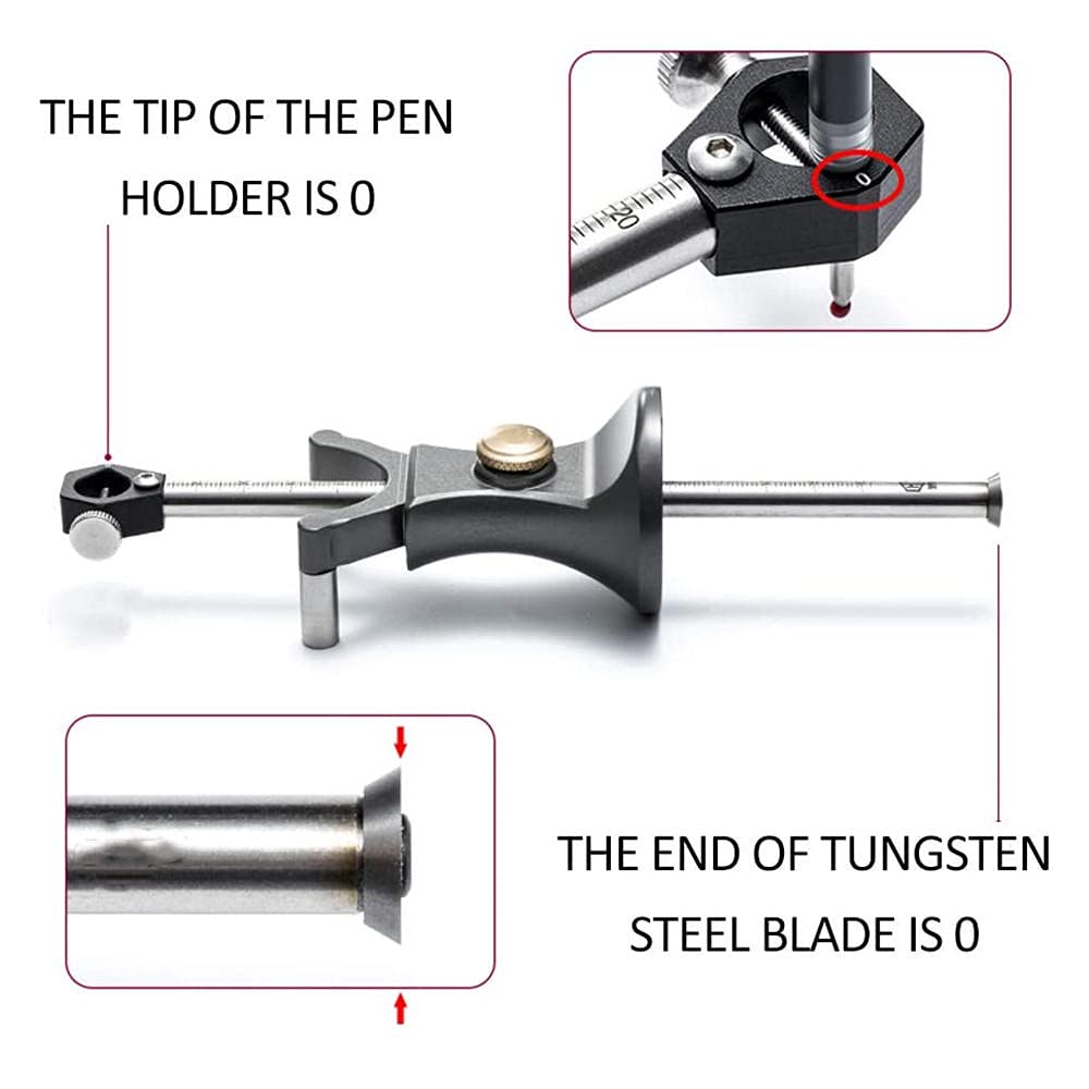 Multi-Function Woodworking Scribe Tool - Linear & Arc Marking for DIY Woodworking Projects | Perfect for Carpentry, Furniture Making & Home Renovation