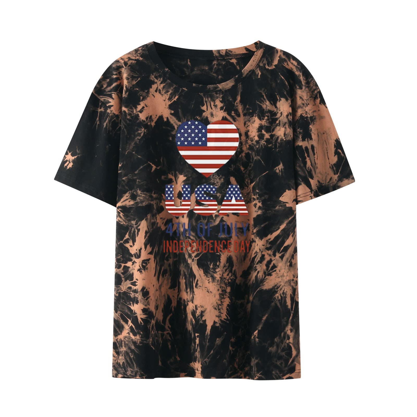Women's Casual T-Shirts - Summer Cute Printed Tee, Loose Fit Plus Size Short Sleeve Blouse, Sexy & Comfortable Tunic Top for Everyday Wear, Date Night & Vacation Outfits
