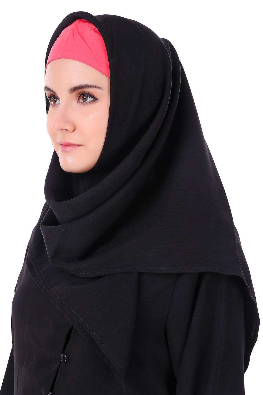 Dual Layer Cross Over Jacket Abaya - Modest Islamic Women's Outerwear for Prayer & Everyday Wear