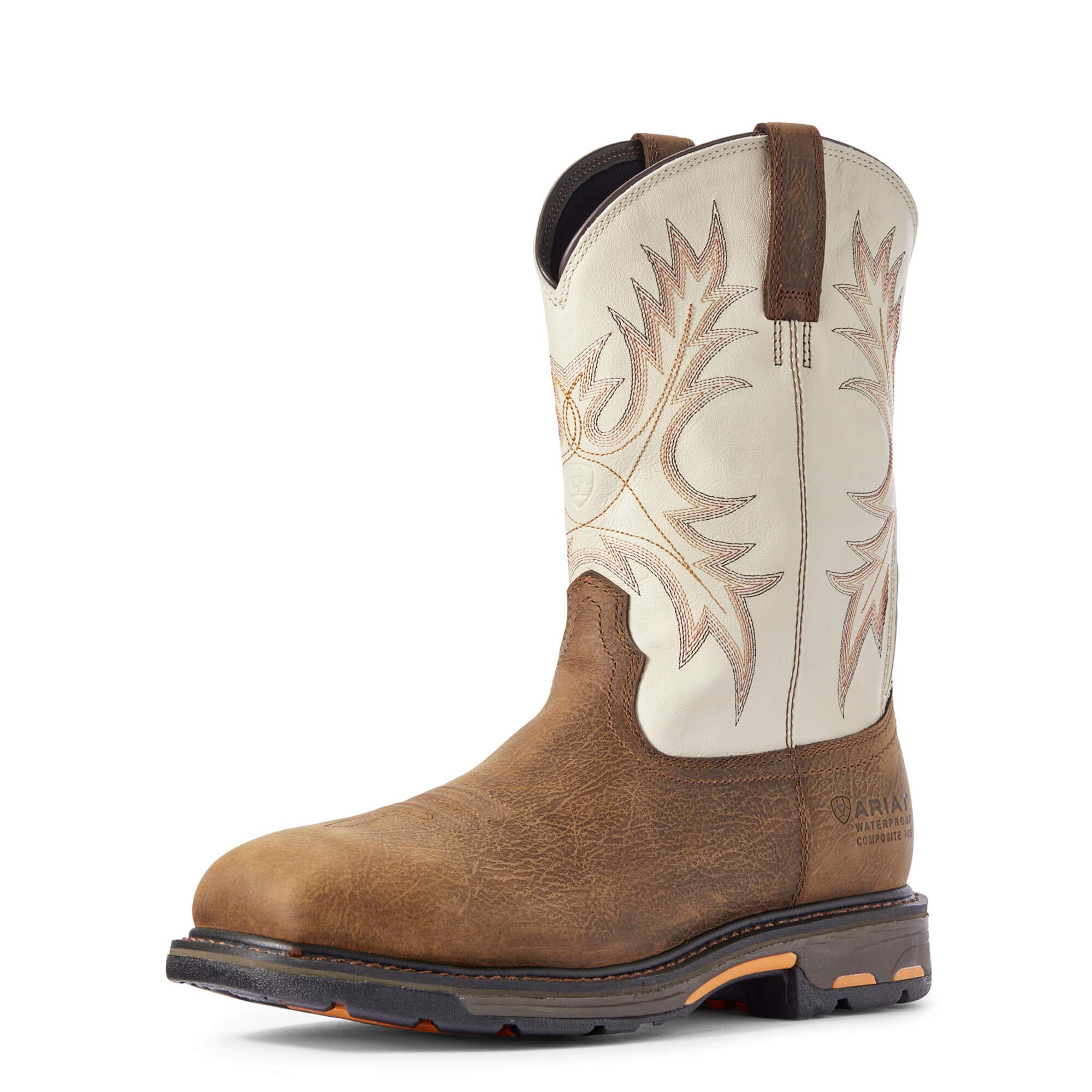Ariat WorkHog Men's Wide Square Soft Toe Leather Work Boots - Durable & Comfortable for Construction, Farming & Outdoor Work