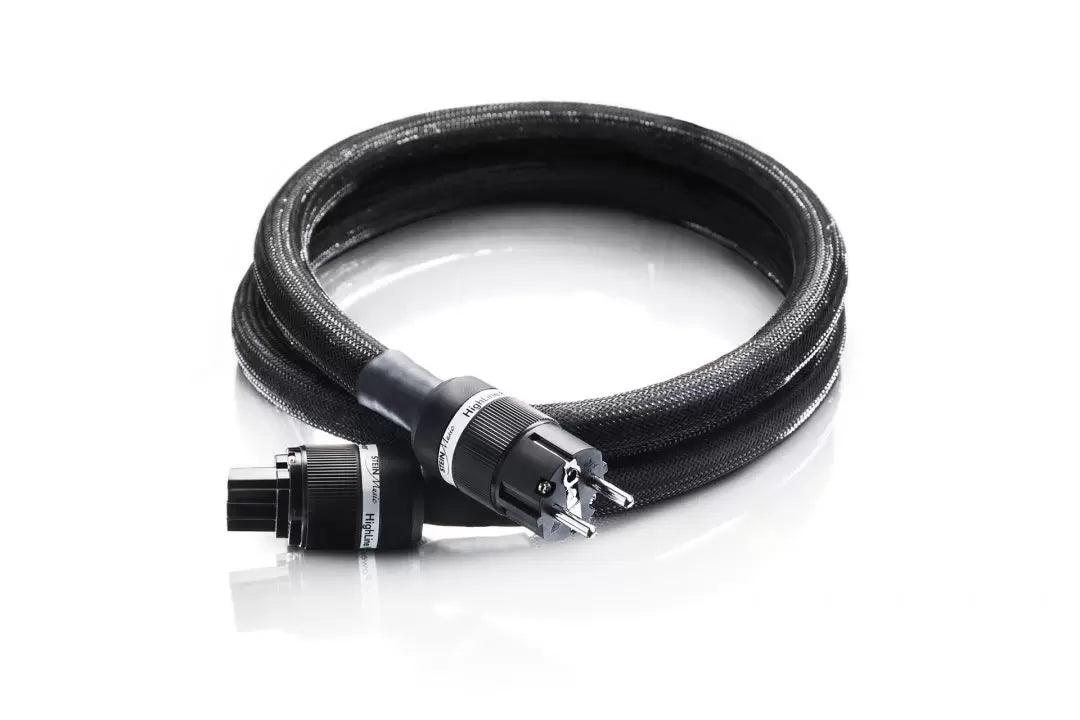 Stein Music Highline AC Power Cable - Premium Audio Power Cord for HiFi Systems, Turntables & Home Theater - Enhance Sound Quality & Reduce Noise Interference