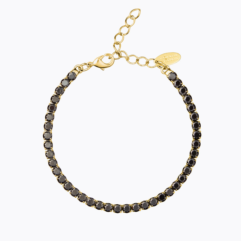 Jet Hematite Bracelet for Men & Women - Natural Stone Beaded Stretch Bracelet for Stress Relief & Positive Energy - Perfect for Yoga, Meditation & Everyday Wear