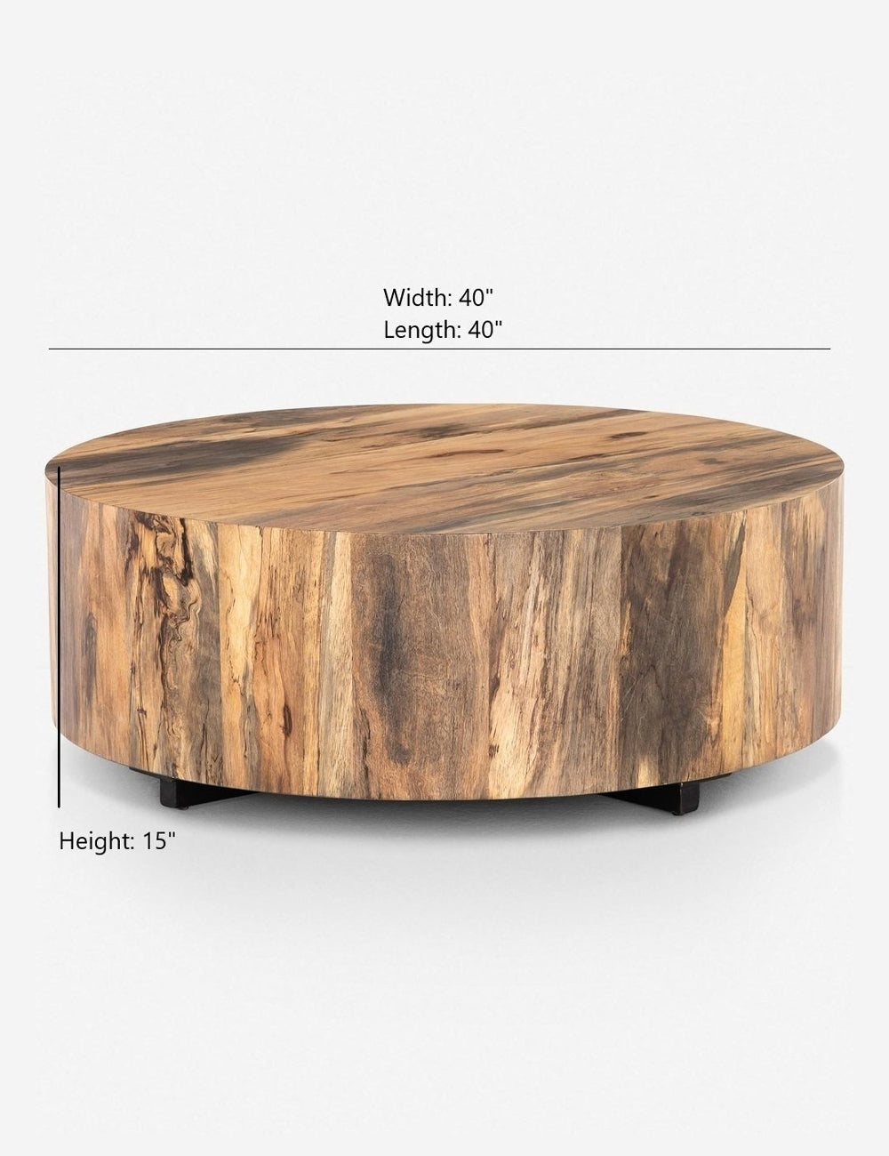 Modern Round Coffee Table - Solid Wood Living Room Center Table for Home Decor, Perfect for Small Spaces & Cozy Gatherings