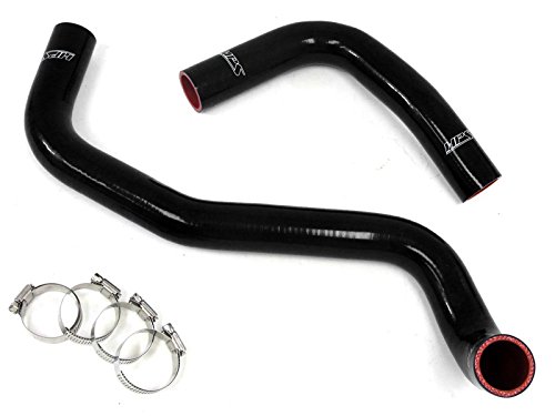 HPS 57-1302-BLK-1 Black Silicone Radiator Coolant Hose Kit - High Performance Cooling System Upgrade for Cars, Trucks & SUVs - Perfect for Daily Driving, Off-Road & Racing Applications