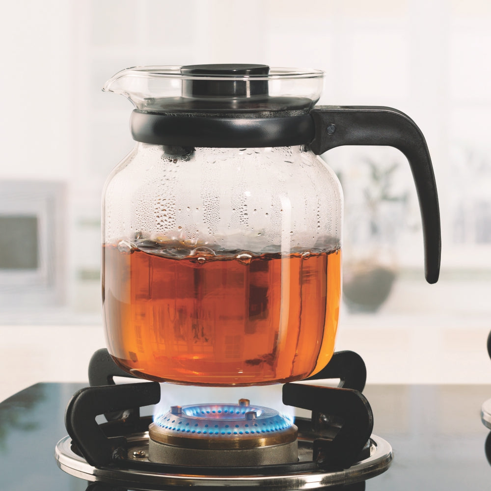 Premium Borosilicate Glass Carafe with Built-in Strainer - Ideal for Iced Tea, Cold Brew Coffee & Infused Water Pitcher
