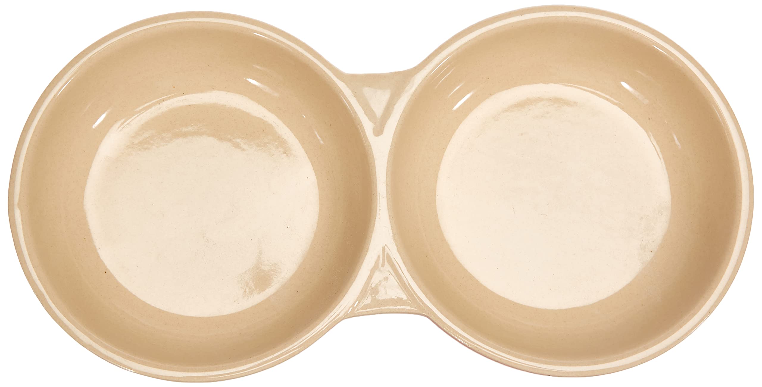 Premium Ceramic Cat Food and Water Bowl Set - 22cm Double Dish for Pets - Perfect for Feeding and Hydrating Your Feline at Home or Travel