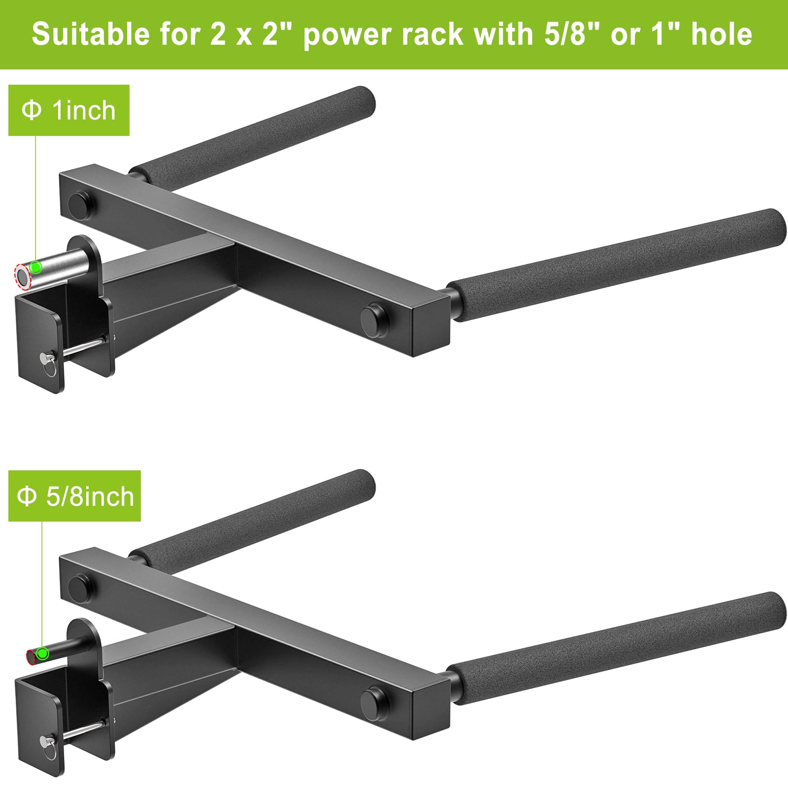 Kipika Heavy Duty Y-Shaped Dip Bar for Power Cage - 5/8