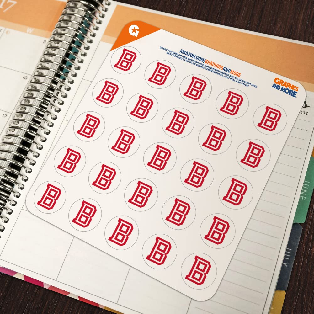 Bradley University Secondary Logo 1 Inch Planner Stickers - Clear Scrapbooking Stickers for Bullet Journals, DIY Crafts, School Planners & Calendar Decoration