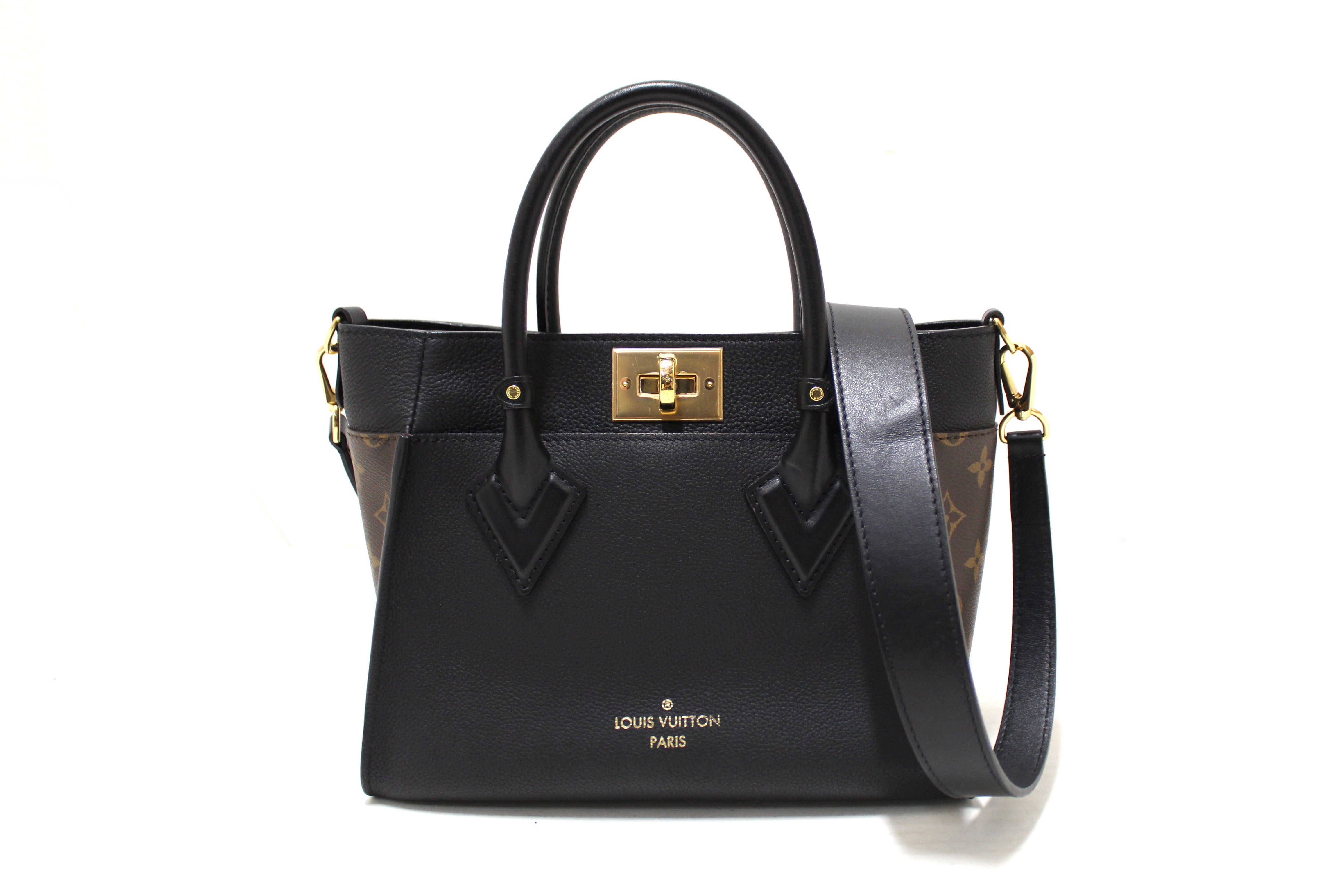 Authentic Louis Vuitton Monogram Black On My Side PM Crossbody Bag - Luxury Designer Handbag for Women, Perfect for Date Night & Evening Events
