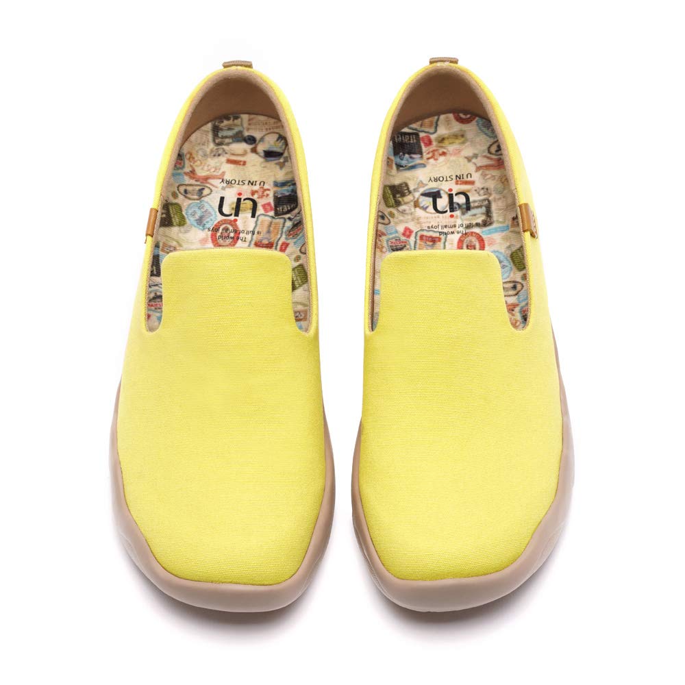 UIN Women's Slip-On Loafers - Lightweight Casual Sneakers with Artistic Paint Design, Comfortable Walking Shoes for Travel & Everyday Wear | Perfect for Office, Shopping and City Exploration