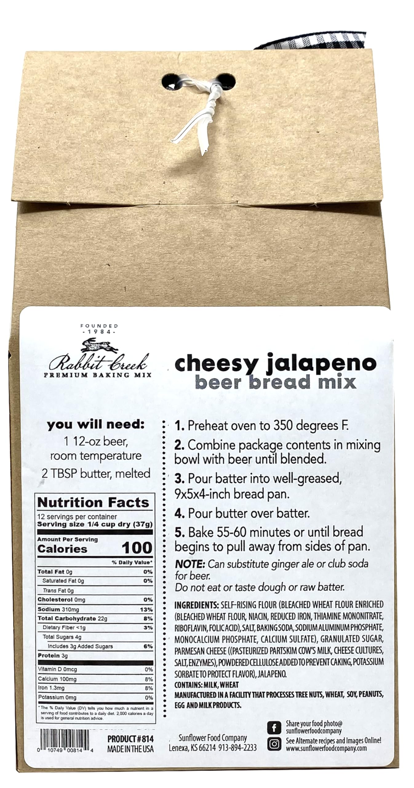 Rabbit Creek Beer Bread Mix Variety Pack of 3 - Cheesy Jalapeno, Cheddar Bacon & Garlic Flavors | Easy Homemade Bread Mix for Parties, Gifts & Family Baking | Perfect for Game Nights, Potlucks & Holiday Gatherings