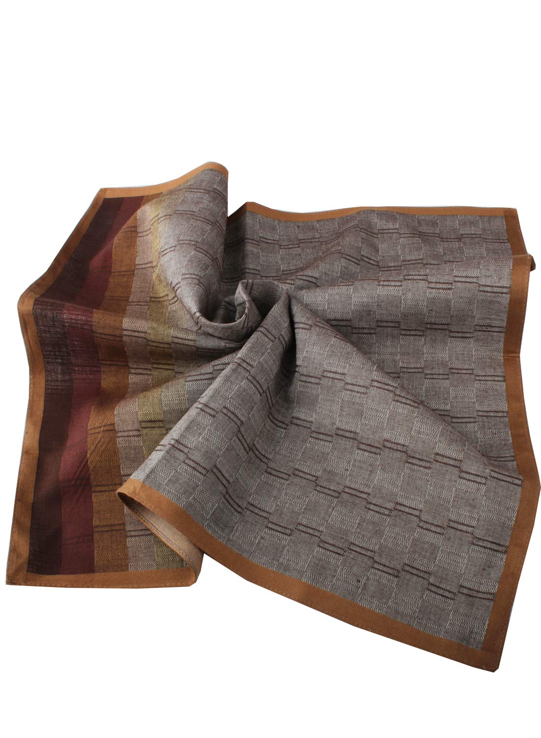 Premium 100% Cotton Plaid Handkerchiefs for Men - Soft & Breathable Luxury Pocket Squares - Perfect for Weddings, Business, and Everyday Elegance