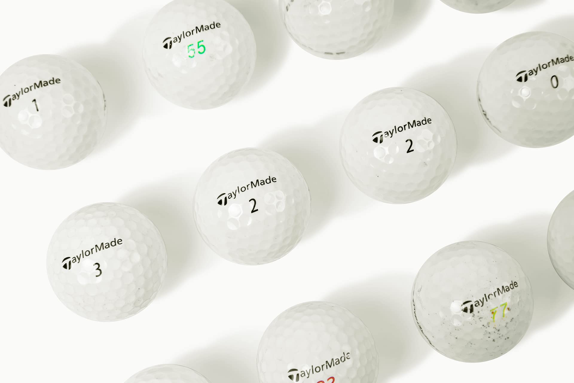Premium Recycled & Used TaylorMade RocketBallz Golf Balls - 12/24/36 Pack with Mesh Storage Bag | High Performance Golf Balls for Driving Range, Practice & Casual Play