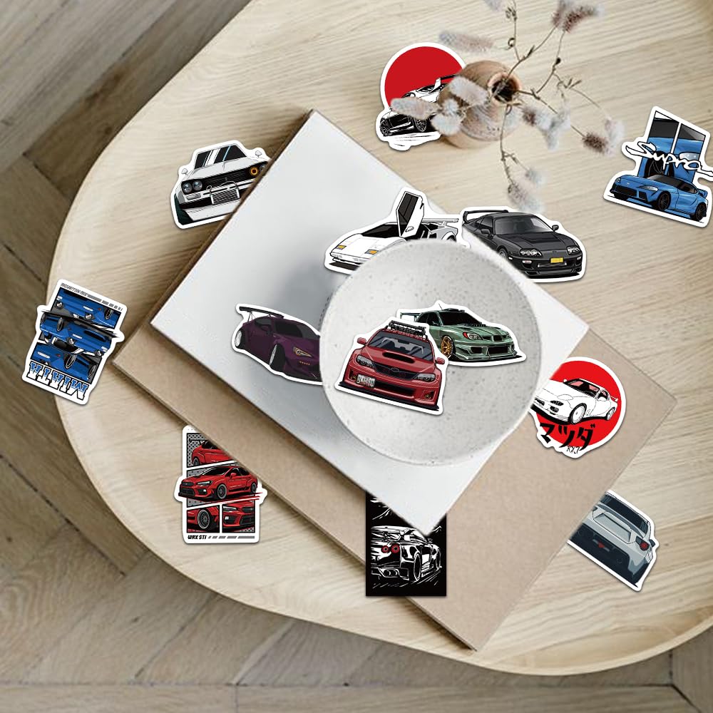 150 PCS JDM Sport Stickers - Waterproof Vinyl Decals for Cars, Laptops, Water Bottles & More - High-Quality Racing Stickers for Men, Women & Kids - Perfect for Car Enthusiasts, DIY Projects & Personalization