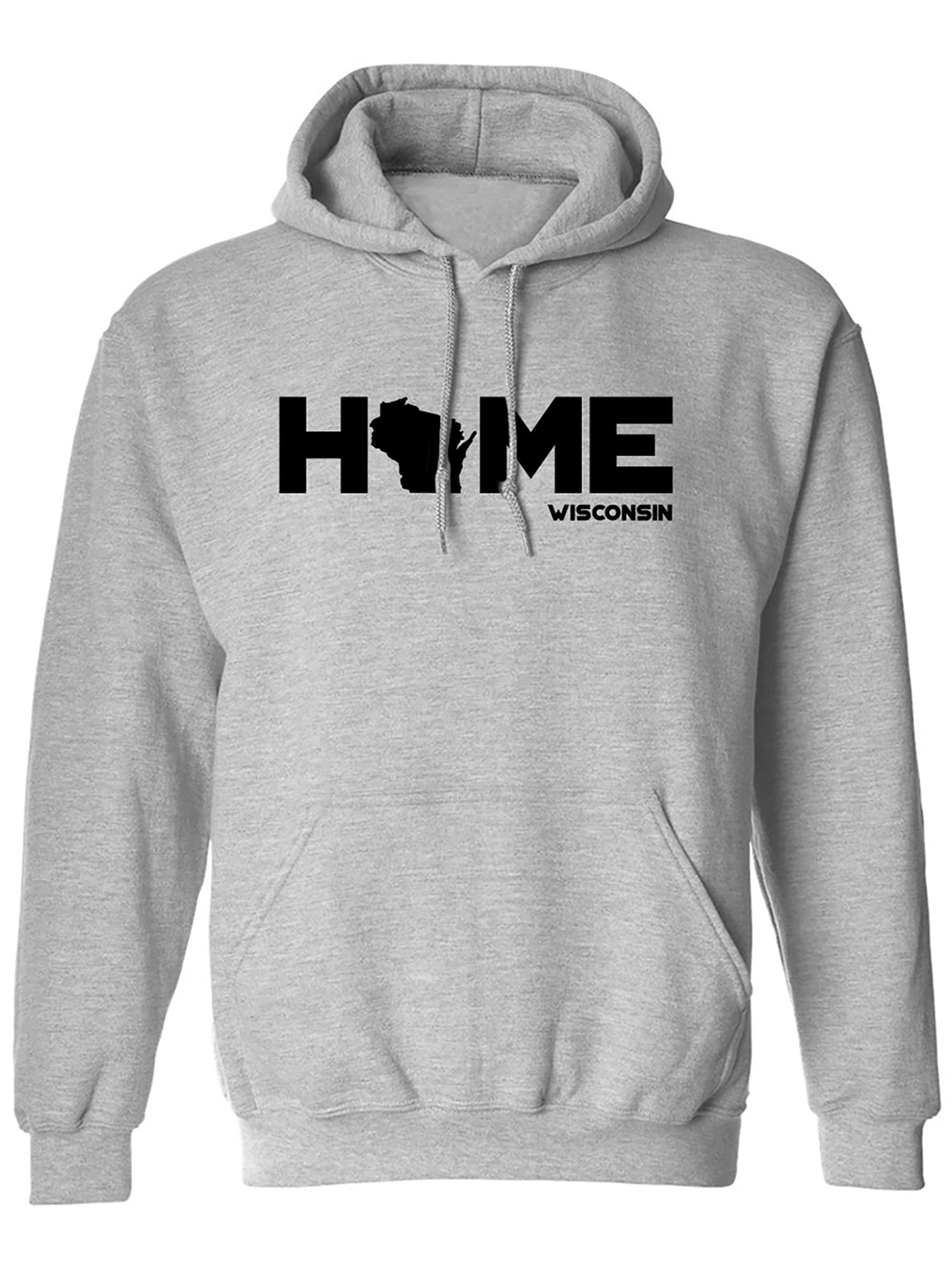 Zerogravitee Wisconsin HOME Adult Hooded Sweatshirt - Cozy Pullover for Men & Women - Perfect for Casual Wear, Outdoor Activities & Cold Weather