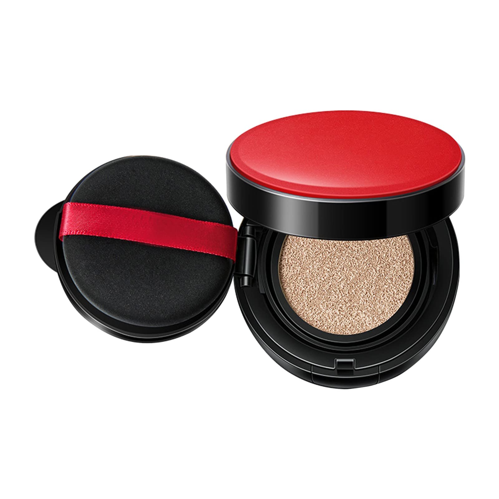 Natural Air Cushion Foundation - Double Moisture Makeup with Delicate Concealer for Varicose Veins | Lightweight, Buildable Coverage for Everyday Wear & Special Occasions