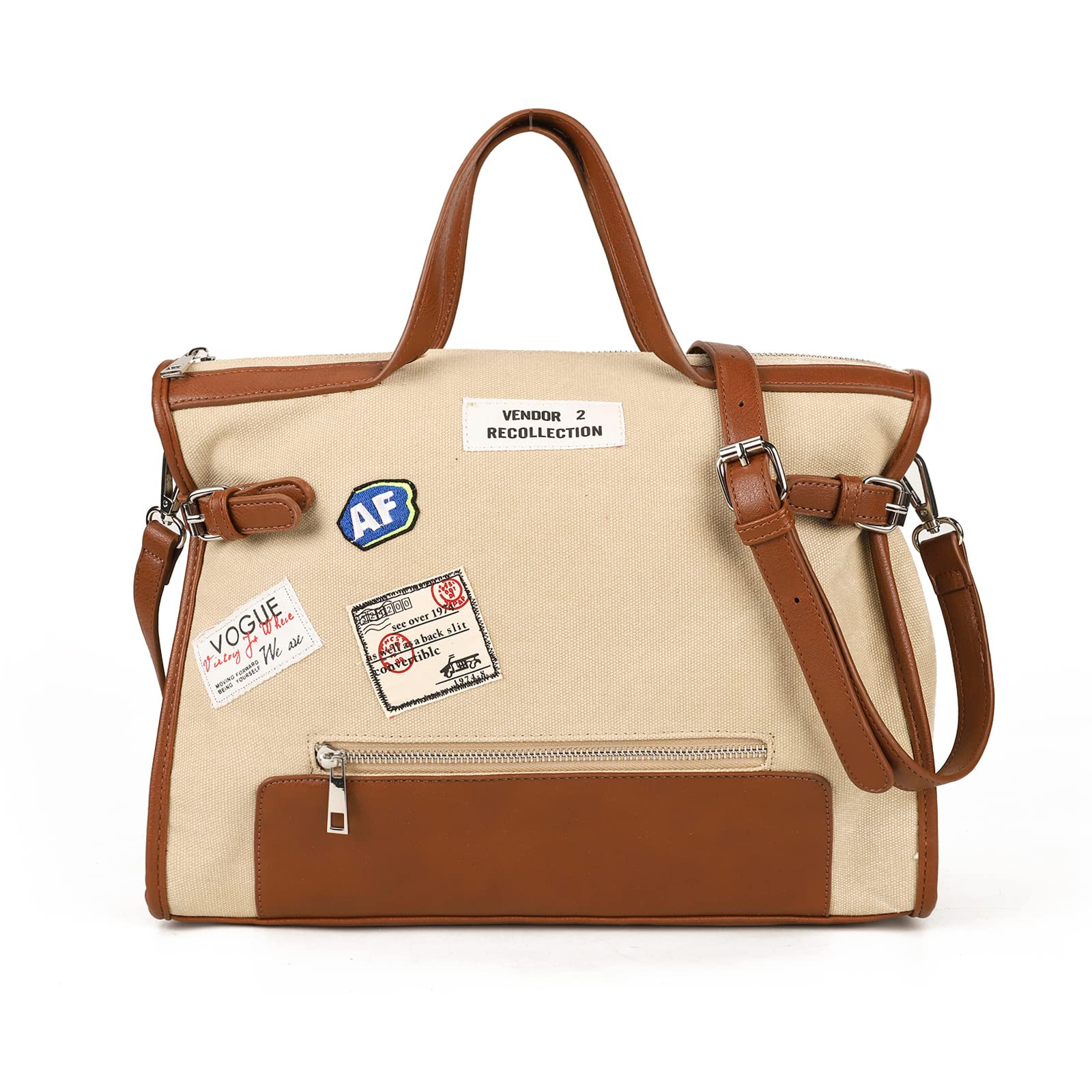 Stylish GLITZALL Large Canvas Tote Bag for Women - Durable Work Tote & Shoulder Purse with Plaid Design - Perfect for Office, Travel, Shopping & Daily Use