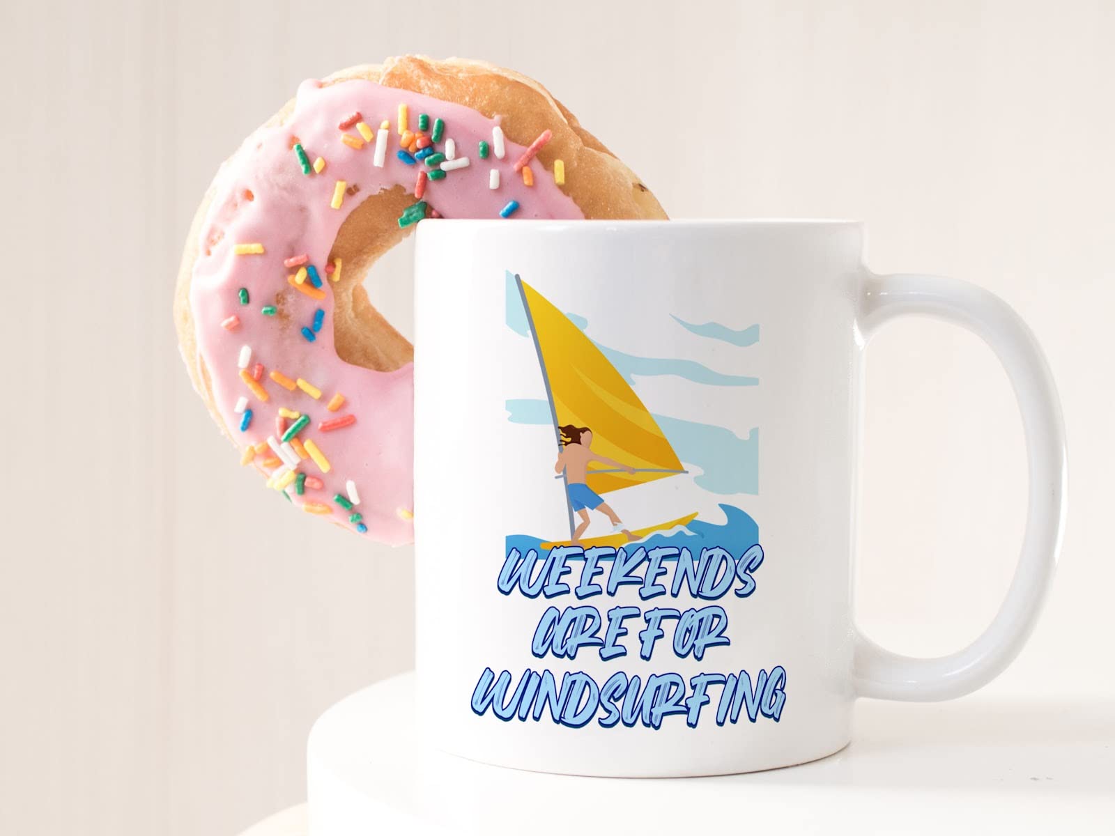 Funny Windsurfing Coffee Mug - Sarcastic Novelty Gift for Windsurfing Lovers, Perfect for Family, Friends & Coworkers - Great Holiday, Birthday & New Year Present - Ideal for Office, Home & Beach Use