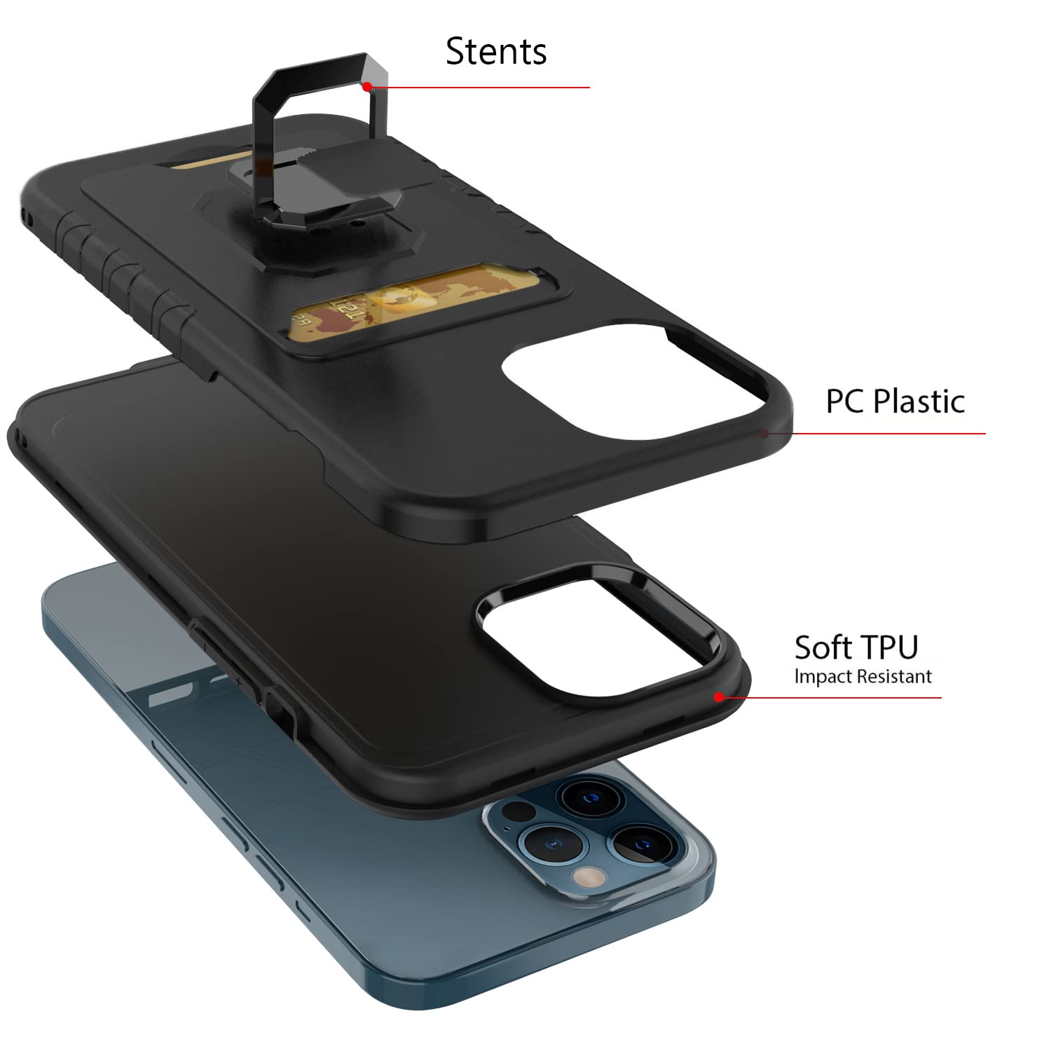 ASUWISH Slim iPhone 13 Pro Case (6.1