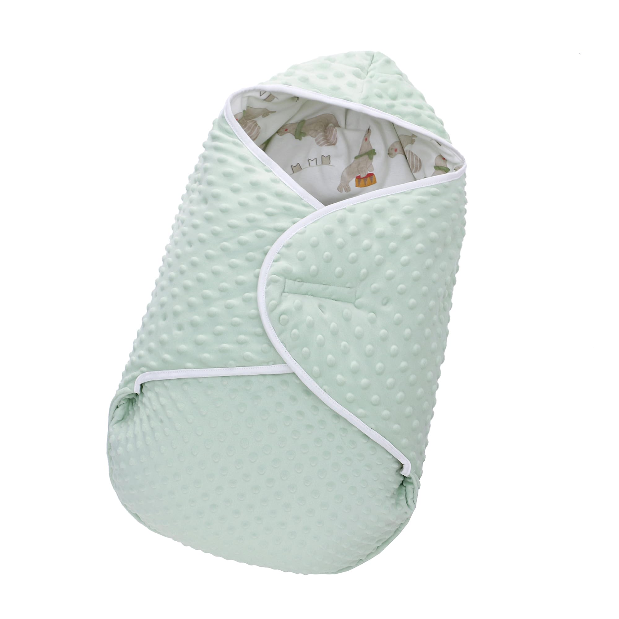 Miracle Baby Car Seat Cover - Soft Cotton Swaddle Blanket for Newborns 6-12 Months (Sea Lion) - Perfect for Travel & Stroller