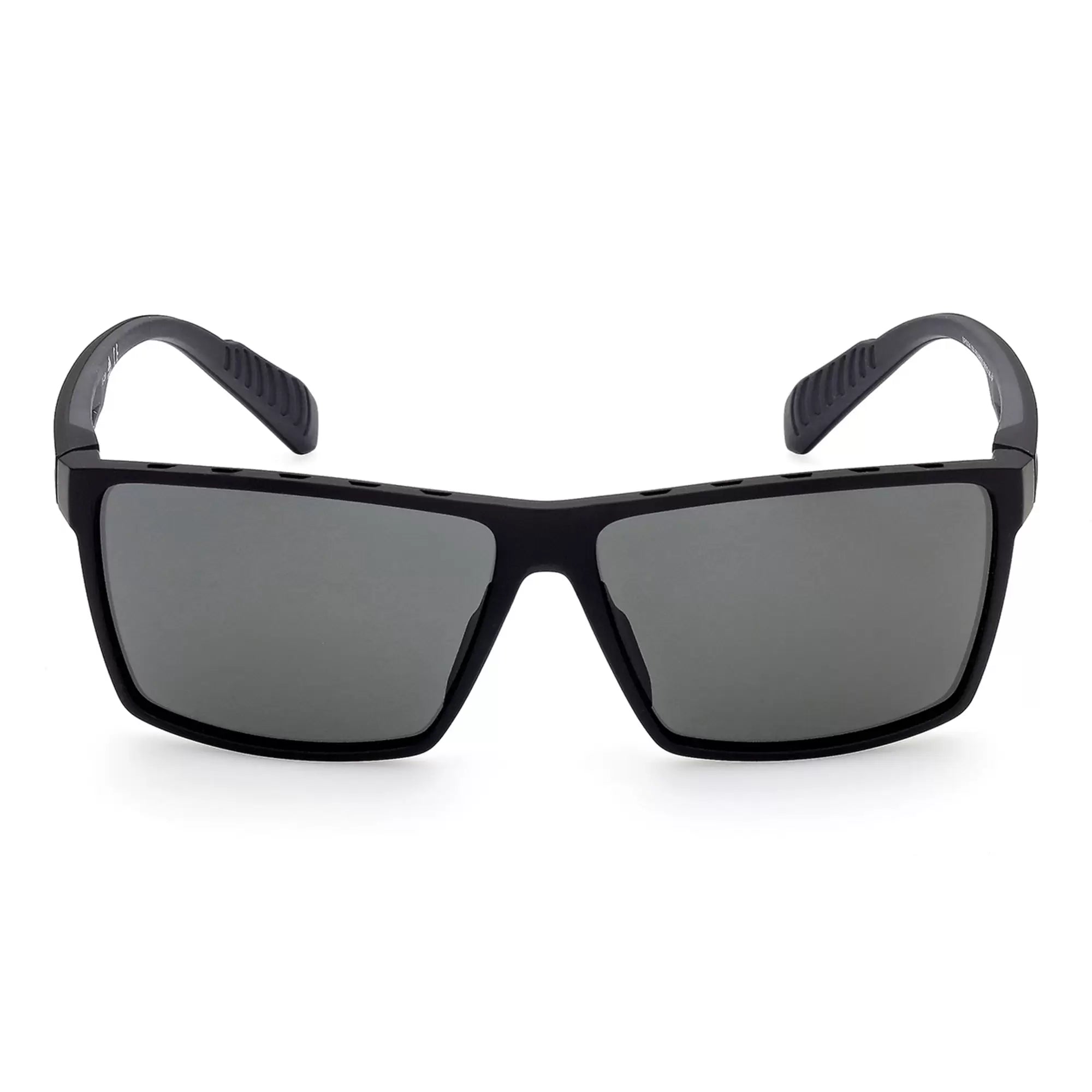 Adidas SP 0034 02A Polarized Sunglasses - Matte Black Frame with UV Protection - Perfect for Driving, Running & Outdoor Sports