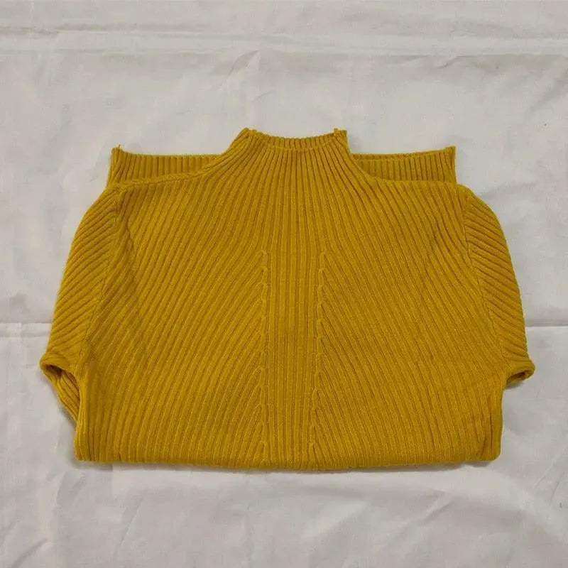 Women's Chunky Knit Turtleneck Sweater - Soft Winter Pullover for Casual & Office Wear | Cozy Cold Weather Outfit