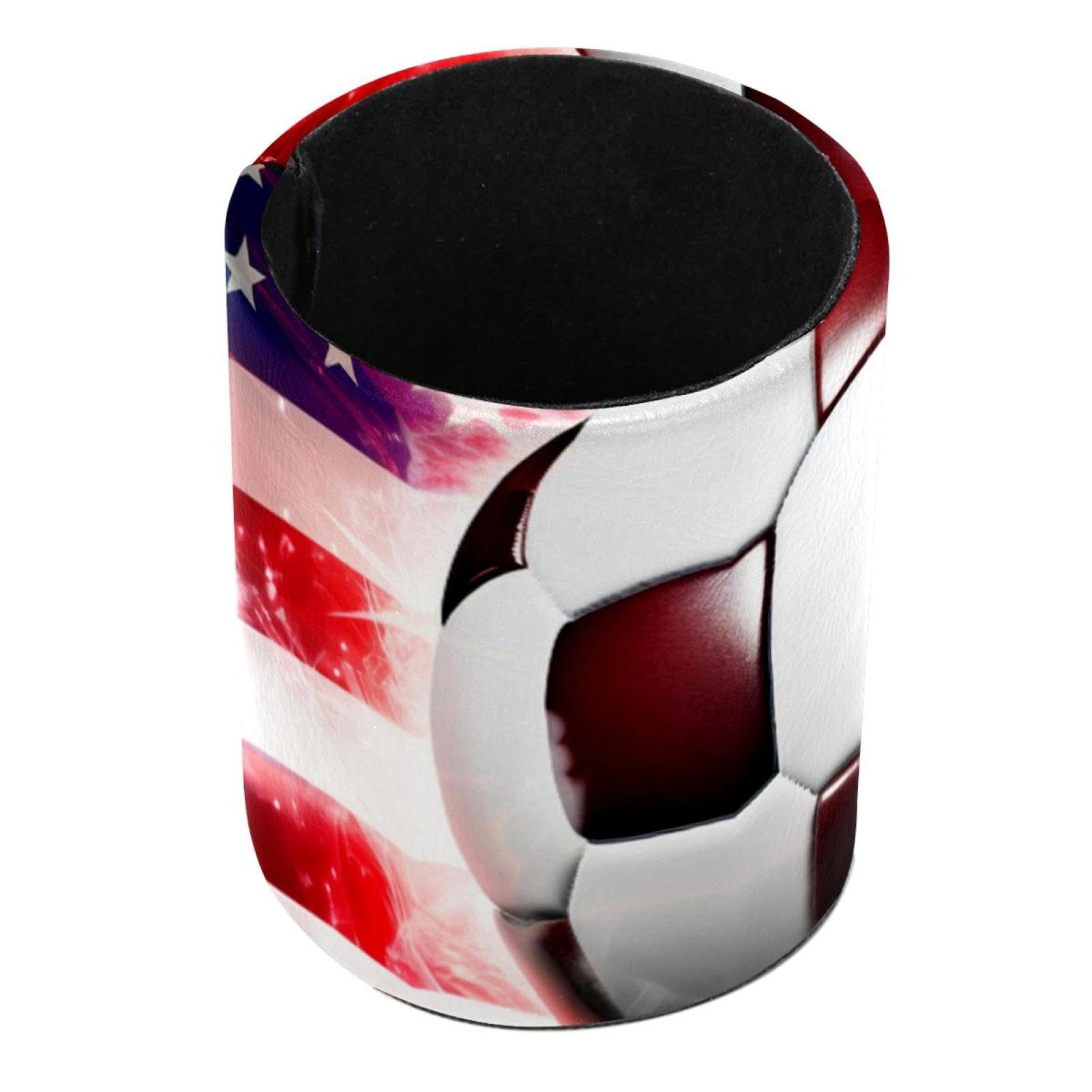 American Flag Football Pen Holder for Desk - Stylish Pen Organizer & Desk Accessories for Office, School, or Home Workspace